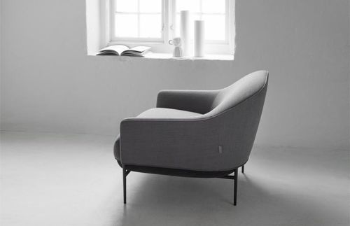 Fauteuil contemporain - CHILL - Wendelbo - en cuir / en tissu