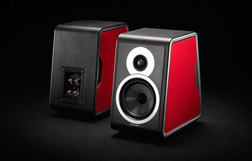 Enceinte étagère - CHAMELEON B - Sonus Faber - résidentielle / d'intérieur / rouge