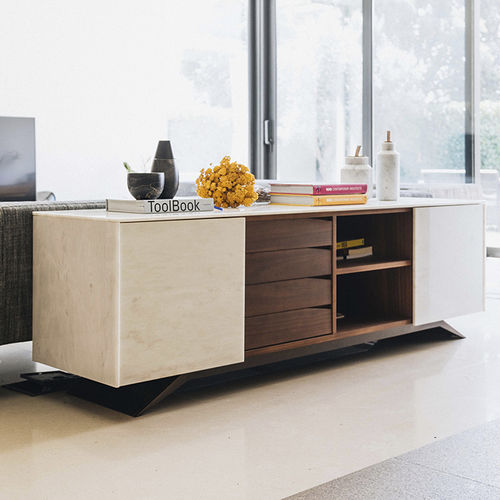 Buffet contemporain - TRIGONO ESTREMOZ - MAAMI HOME - en placage de bois / en marbre / pour hôtel