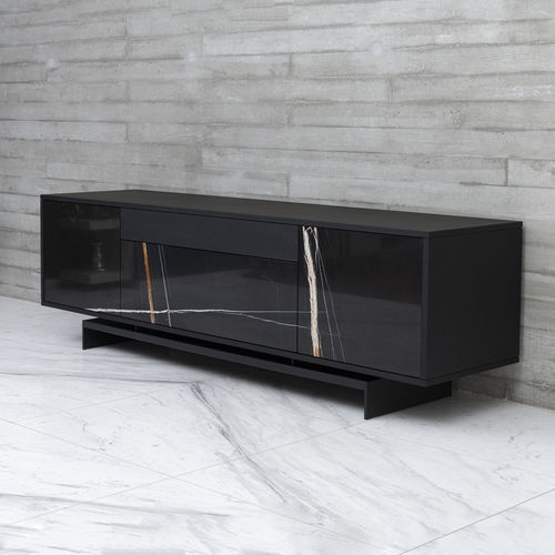 Buffet contemporain - GRAMMI S SAHARA - MAAMI HOME - en chêne / en placage de bois / en acier laqué