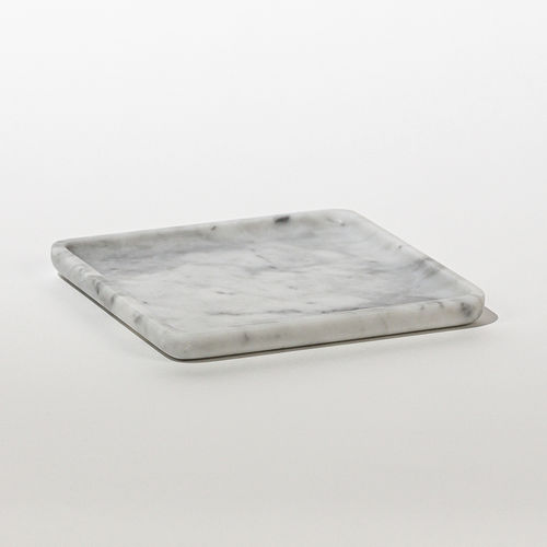 Vide-poche en marbre de Carrare - SQUARE PLATE CARRARA - MAAMI HOME