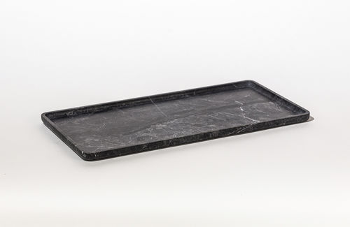 Plateau de service en marbre - SQUARE SPYDER GREY - MAAMI HOME - à usage domestique / pour chambre d'hôtel / pour hôtel