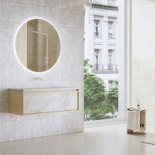 Meuble vasque suspendu - NORDIC - MAAMI HOME - en marbre / contemporain