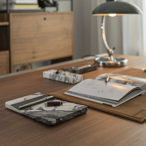 Organisateur de bureau en marbre - COPIC CALACATTA VIOLA - MAAMI HOME