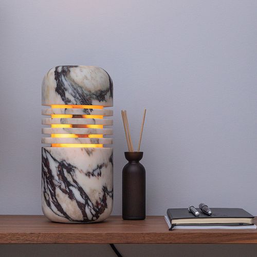 Lampe de table - LUMI S CALACATTA VIOLA - MAAMI HOME - de bureau / de chevet / en marbre