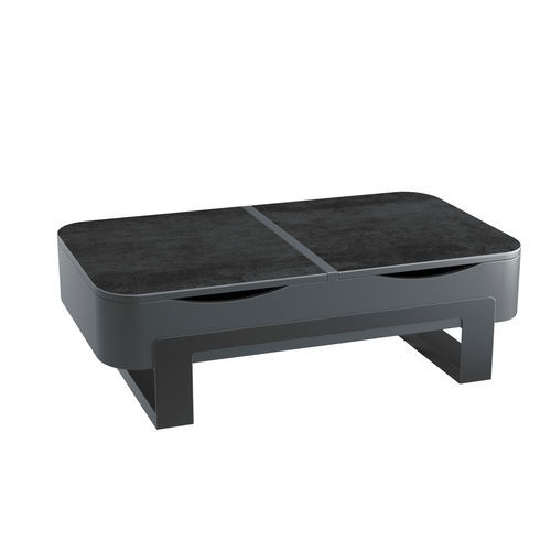 Table basse contemporaine - SYDNEY - AKANTE - en céramique / avec piètement en MDF laqué / rectangulaire