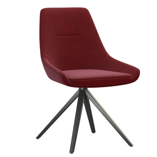 Chaise contemporaine - BERGEN - AKANTE - d'intérieur / en tissu / avec piètement en acier laqué