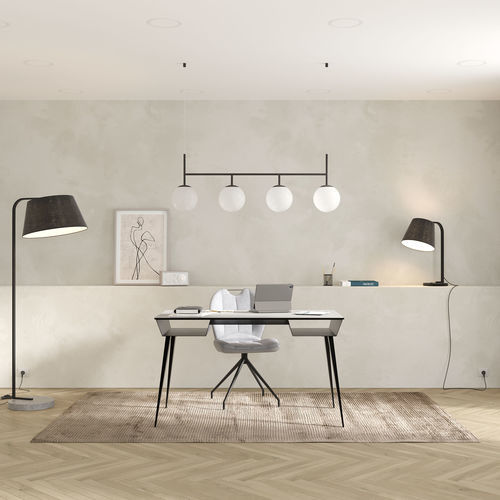Bureau sur pied - RAFALE - AKANTE - contemporain / en céramique / droit