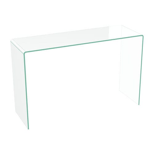 Console contemporaine - AURORA - AKANTE - en verre bombé / avec piètement en verre / rectangulaire