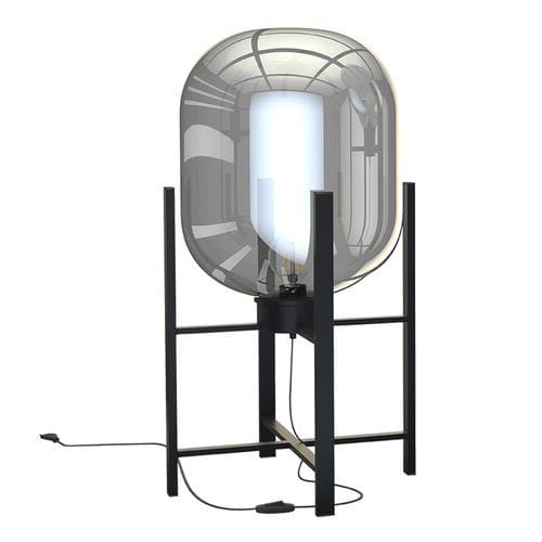Lampe de table - GEMINI - AKANTE - en acier laqué / en métal laqué / en verre