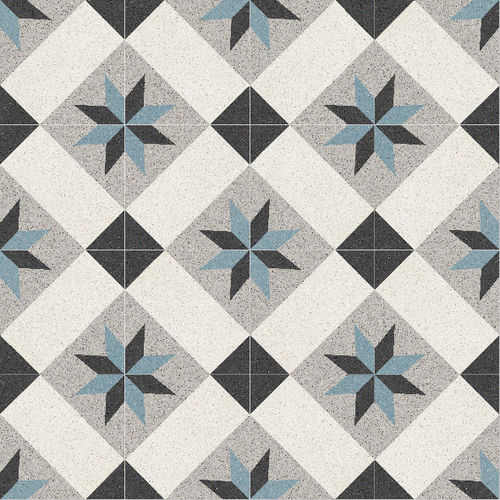 Carrelage en ciment - 04 - Karoistanbul - en pierre naturelle / en grains de marbre / mat