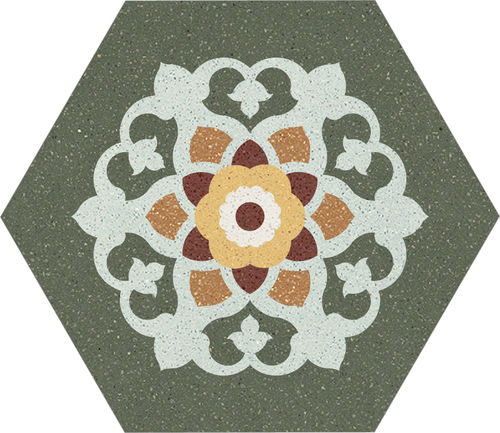 Carrelage en ciment - 30x35 02 - Karoistanbul - en pierre naturelle / en grains de marbre / mat