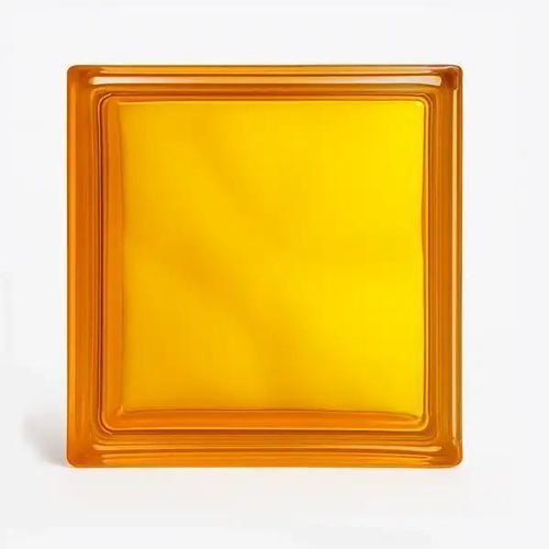 Brique de verre carrée - YELLOW CLOUDY - Karoistanbul - lisse / pour intérieur / pour salle de bain