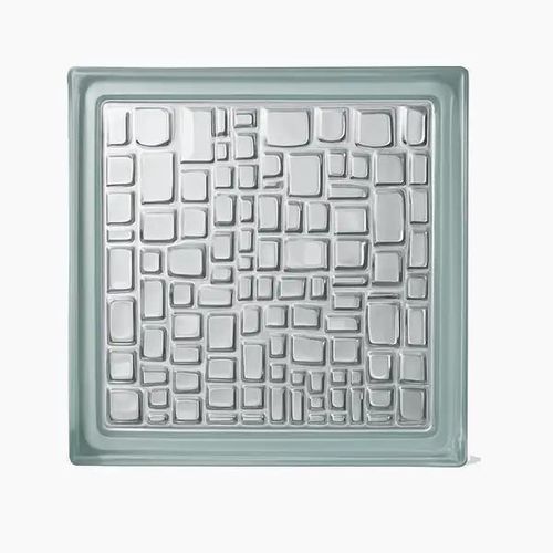 Brique de verre carrée - MOSAIC - Karoistanbul - texturée / pour mur / pour cloison