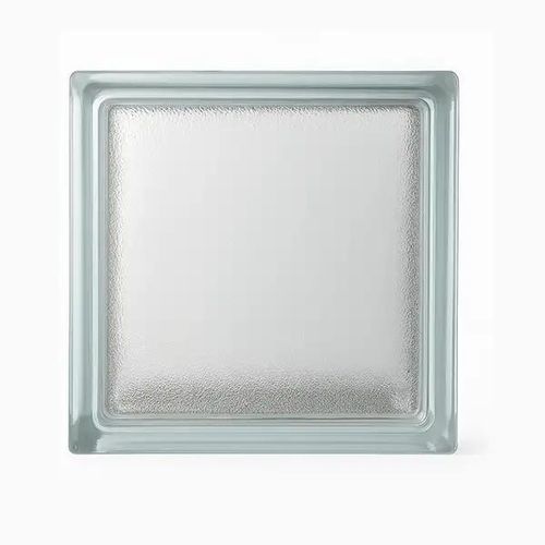 Brique de verre carrée - TANGERINE SKIN - Karoistanbul - sablée / pour mur / pour cloison