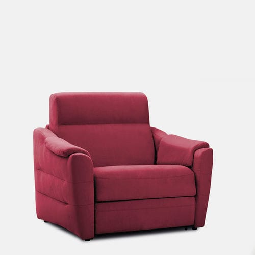 Fauteuil contemporain - ELETTRA JAZZ - Aerre divani - en tissu / avec repose-pieds / avec dossier haut