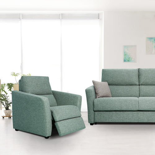 Fauteuil contemporain - ELSA  - Aerre divani - en tissu / avec repose-pieds / avec dossier haut