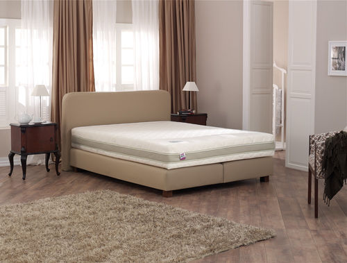 Lit double - ROYAL BOX SPRING SET - ISBIR - contemporain / en tissu / en cuir