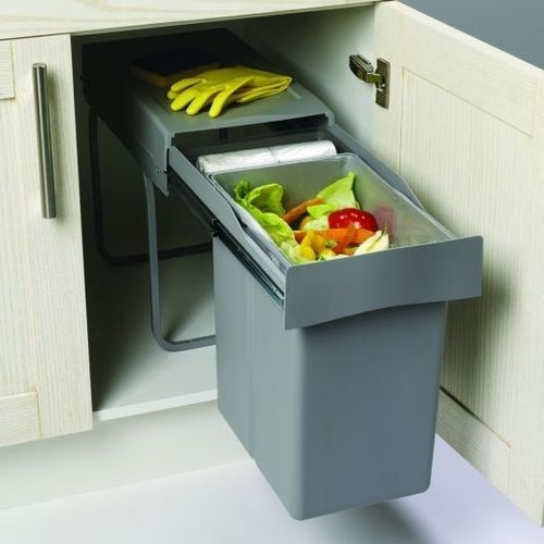 Poubelle de cuisine - Albio 20 - Alveus - de tri sélectif / encastrable / en plastique