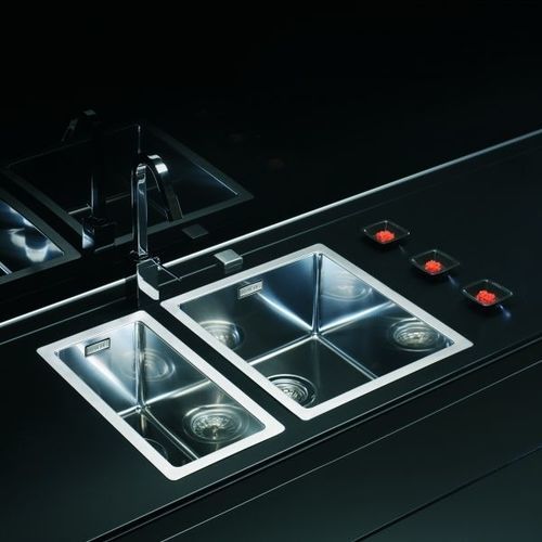 Évier 1 bac - Quadrix 10 - Alveus - sans égouttoir / en inox / encastrable