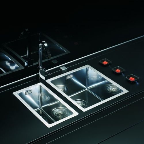 Évier 1 bac - Quadrix 20 - Alveus - sans égouttoir / en inox / encastrable