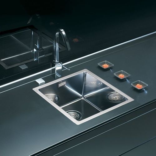 Évier 1 bac - Quadrix 30 - Alveus - sans égouttoir / en inox / encastrable