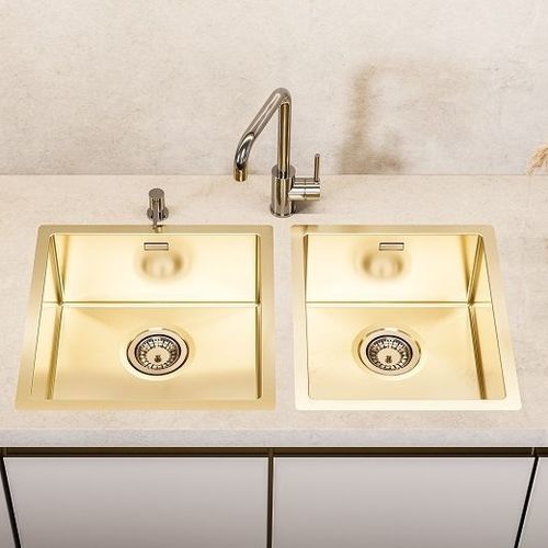 Évier 1 bac - Quadrix 20 - Monarch - Alveus - sans égouttoir / en inox / encastrable