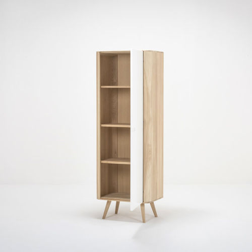 Armoire de classement haute - ENA - Gazzda - en chêne / MDF / avec porte battante