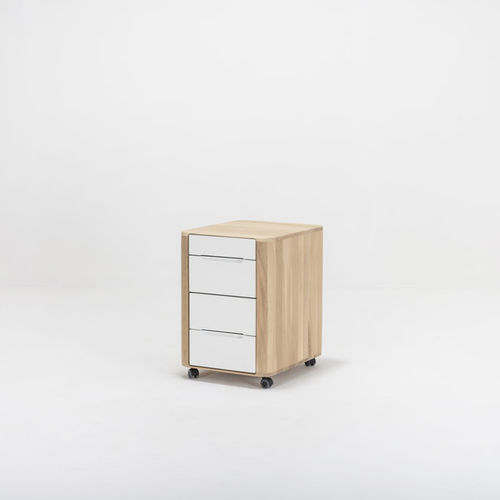 Caisson de bureau MDF - ENA - Gazzda - à 4 tiroirs / à roulettes