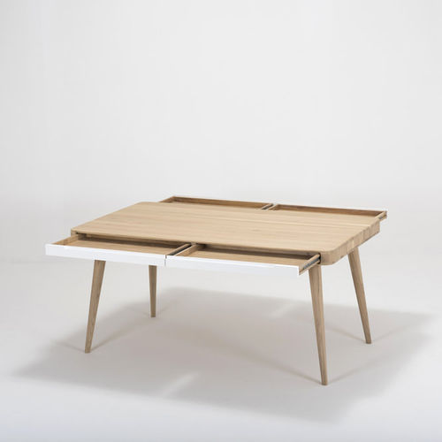 Table contemporaine - ENA TWO - Gazzda - en chêne / en MDF / rectangulaire