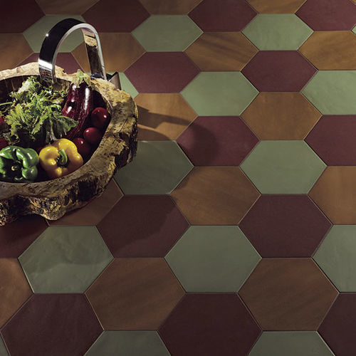 Tomette en céramique - KONZEPT - Valmori Ceramica Design - d'intérieur / pour bureau / murale
