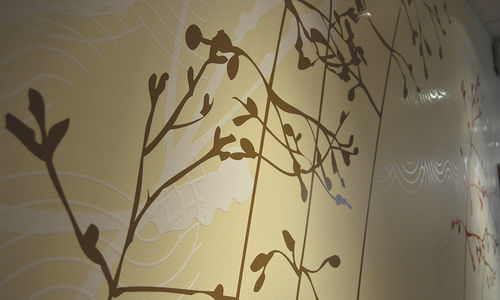 Sticker mural nature - RESIDENCE HÔTELIÈRE DOMITYS LANESTER - Atelier d'Art Osmoze - Design & décoration murale - pour établissement public / signalétique