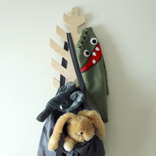 Porte-manteau mural - Kuusk - Tarmeko LPD - contemporain / en bois / noir