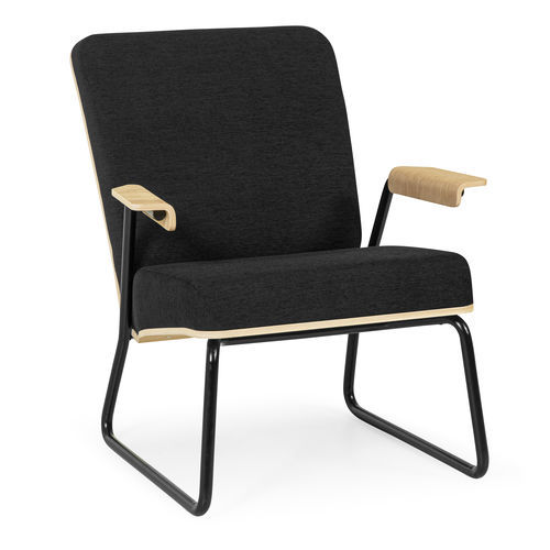 Fauteuil design scandinave - Plyback - Tarmeko LPD - en tissu / en contreplaqué / en bois courbé