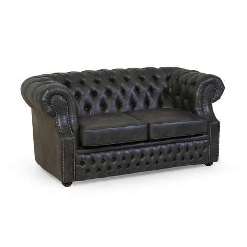 Canapé chesterfield - Tarmeko LPD - en cuir / avec accoudoirs / tapissé