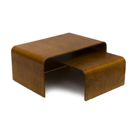 Table basse contemporaine - Bend - Tarmeko LPD - en bois / avec piètement en bois / rectangulaire