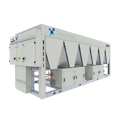 Groupe d'eau glacée à condensation par air - DELTACHILL™ R32 - Airedale International Air Conditioning - au sol / compact / free cooling