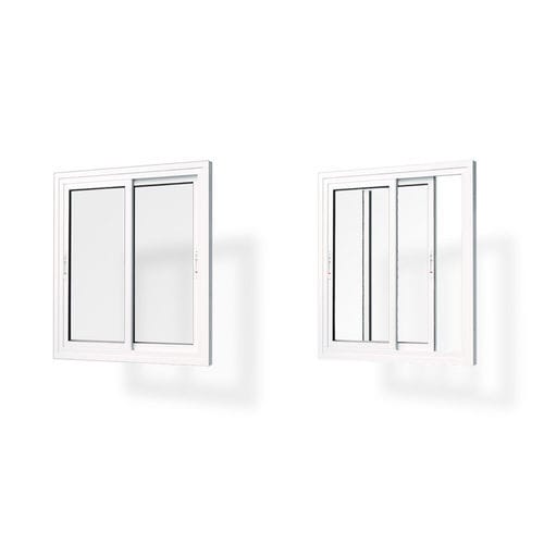 Fenêtre en verre - E47 - Panelais - aluminium / coulissante / 2 vantaux