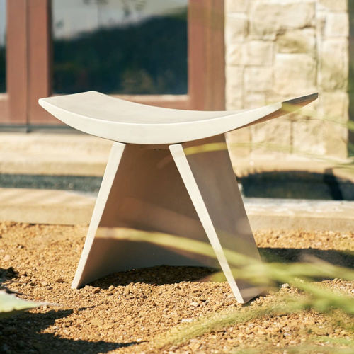 Tabouret contemporain - ENYA - Arteriors Home - en composite / avec piètement en composite / d'extérieur