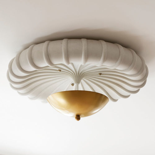 Plafonnier contemporain - CAMELLA - Arteriors Home - rond / en pierre / en composite