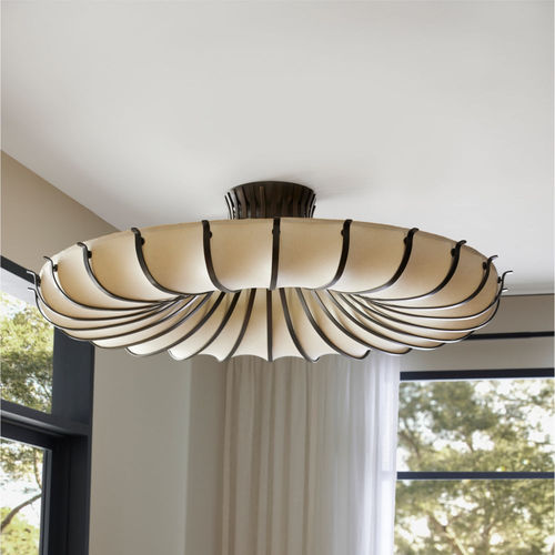 Plafonnier contemporain - CHAMBERS  - Arteriors Home - rond / en acier / en papier