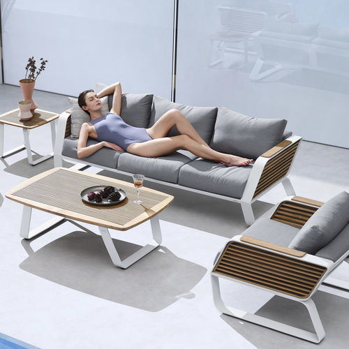 Canapé contemporain - WING - Higold - d'extérieur / en tissu / avec accoudoirs