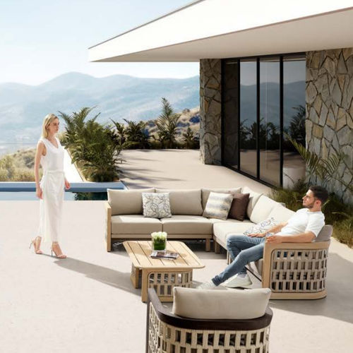 Canapé modulable - RIVA - Higold - contemporain / d'extérieur / en Sunbrella®