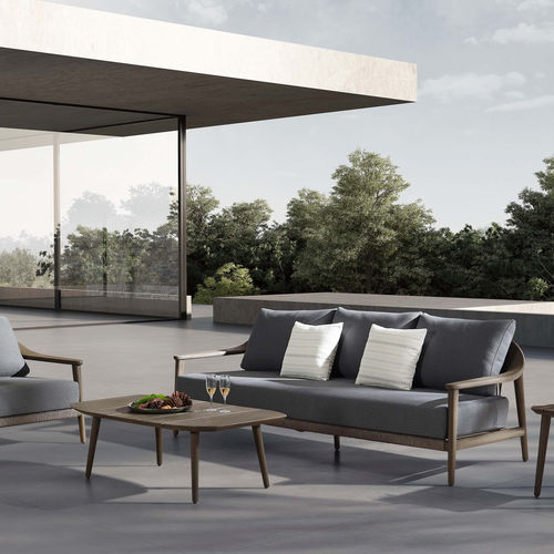 Canapé contemporain - LEO - Higold - d'extérieur / en Sunbrella® / avec accoudoirs