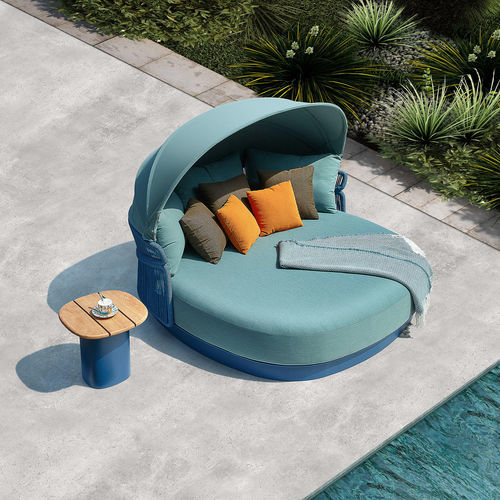 Méridienne contemporaine - AIO - Higold - en Sunbrella® / en corde / en aluminium