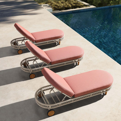 Bain de soleil contemporain - VASCA - Higold - en Sunbrella® / en métal / en corde