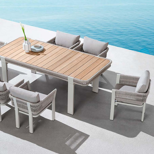 Chaise de salle à manger contemporaine - BORROMEO - Higold - d'extérieur / en Sunbrella® / en corde