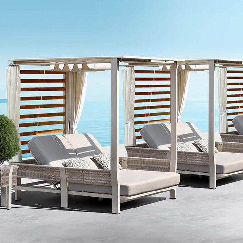 Lit de jardin à baldaquin - BORROMEO - Higold - double / contemporain / inclinable
