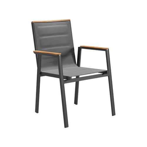 Chaise de salle à manger contemporaine - GENEVA - Higold - d'extérieur / en tissu / avec piètement en aluminium