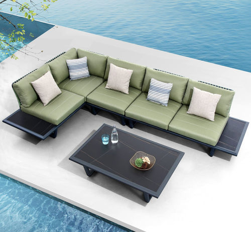 Canapé modulable - SOPHIA 2.0 - Higold - contemporain / d'extérieur / en tissu